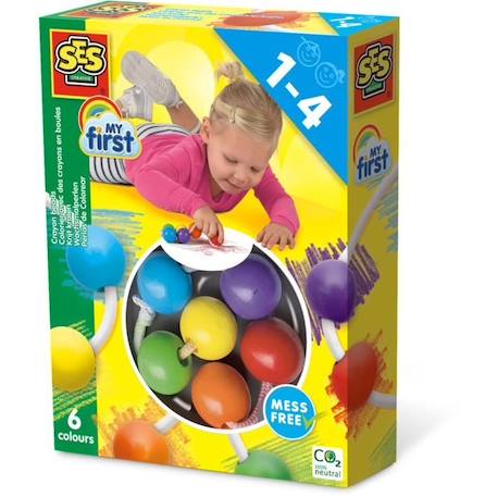 Jouet créatif - SES CREATIVE - Colorier avec des crayons en boules - Multicolore - Pour enfant de 3 ans et plus BLANC 4 - vertbaudet enfant 