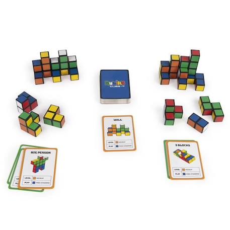 Rubik's Cube - Jeu de Rapidité - Rubik's Cube It - 54 Cartes Incluses - 1 à 2 Joueurs - Dès 7 ans BLEU 2 - vertbaudet enfant 