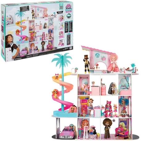 L.O.L. Surprise Maison de poupée en bois - Fashion House - 4 étages - H 120 cm BLANC 2 - vertbaudet enfant 