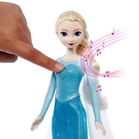 Poupée Elsa Chantante - Disney Princess - La Reine des Neiges - Tenue Bleu Glacial - Pour Enfant de 3 Ans et + BLANC 5 - vertbaudet enfant 