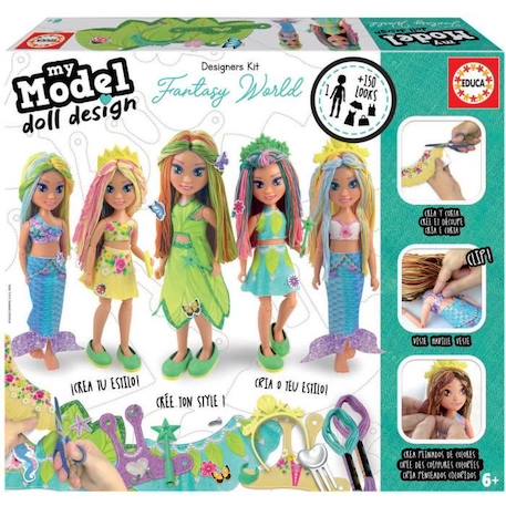 EDUCA - My Model Doll Design Fantasia VERT 1 - vertbaudet enfant 