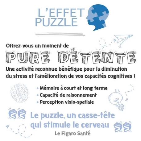 Puzzle 2x500 pièces - En visite à Paris - Ravensburger - Voyage et cartes - Dès 10 ans GRIS 6 - vertbaudet enfant 