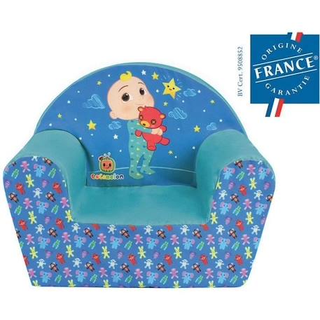 Fun house cocomelon fauteuil club pour enfant origine france garantie h.42 x l.52 x p.33 cm BLEU 1 - vertbaudet enfant 