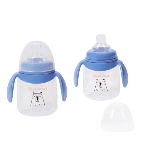 Badabulle Lot de 2 tasses anti-fuite avec anses ergonomiques, 180ml BLEU 1 - vertbaudet enfant 