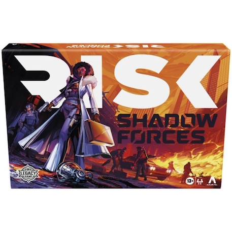 Risk Shadow Forces, jeu de stratégie, jeu de société Legacy familial et adultes, dès 13 ans, 3 à 5 joueurs, Avalon Hill NOIR 1 - vertbaudet enfant 