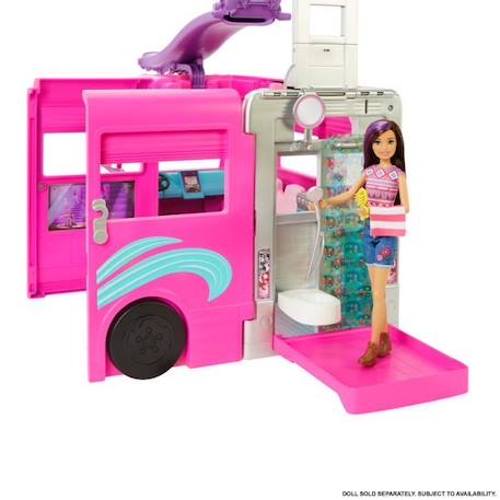 Barbie - Méga Camping-Car De Barbie - Accessoire Poupée HCD46 ROSE 5 - vertbaudet enfant 