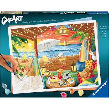 CreArt 30x40 cm - Cozy Cabana - Série B Numéro d'art - 00020276 - Dès 12 ans JAUNE 1 - vertbaudet enfant 