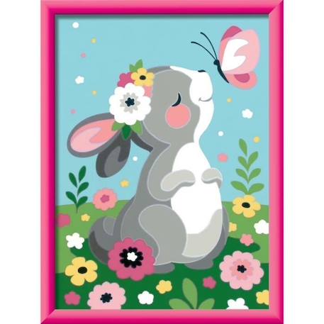 Numéro d'art - moyen - Lapin et papillon - Ravensburger BLEU 2 - vertbaudet enfant 