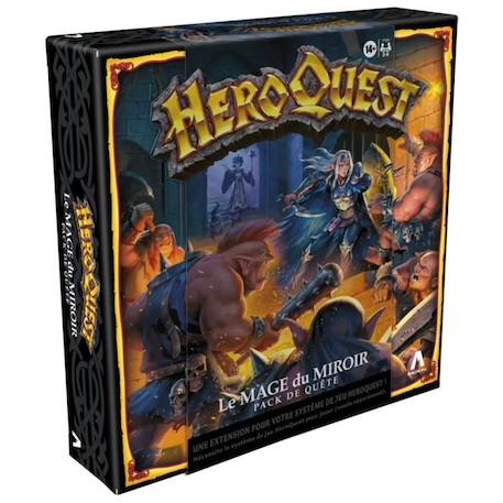 HeroQuest Pack de quête Le mage du miroir - jeu de rôle - jeu de plateau - système de jeu HeroQuest requis - Avalon Hill NOIR 6 - vertbaudet enfant 