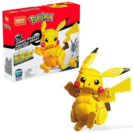 Mega Construx - Pokémon - Pikachu Géant - jouet de construction - 8 ans et + JAUNE 1 - vertbaudet enfant 