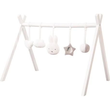 ROBA Portique d'eveil pour bébé -  incl. set de pendentifs 'miffy®' – arche de jeu en bois massif laqué BLANC 1 - vertbaudet enfant 