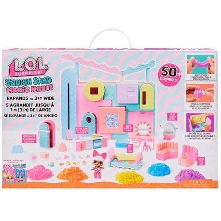 L.O.L. Surprise - Maison de poupée Squish Sand - Sable magique réutilisable - Pour poupées 7,5 cm ROSE 2 - vertbaudet enfant 