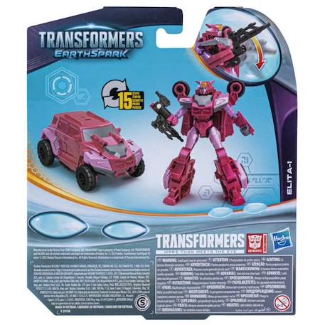 Transformers EarthSpark, figurine Elita-1 classe Guerrier de 12,5 cm, jouet robot pour enfants, à partir de 6 ans NOIR 5 - vertbaudet enfant 