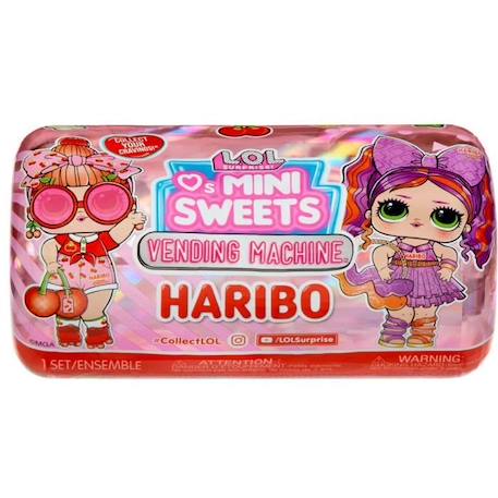 L.O.L. Surprise Loves Mini Sweets X Haribo PDQ - Poupée 7,5 cm + accessoires - Format distributeur de bonbon ROUGE 5 - vertbaudet enfant 