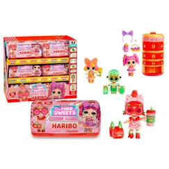 Jouet-Poupons et poupées-L.O.L. Surprise Loves Mini Sweets X Haribo PDQ - Poupée 7,5 cm + accessoires - Format distributeur de bonbon