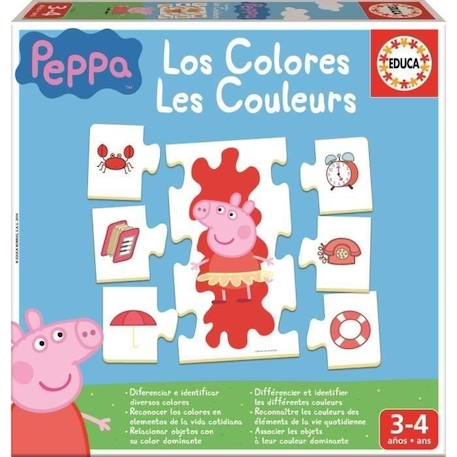 Jeu d'éveil éducatif PEPPA PIG Les Couleurs - EDUCA - Pour Garçon et Fille à partir de 3 ans BLEU 1 - vertbaudet enfant 