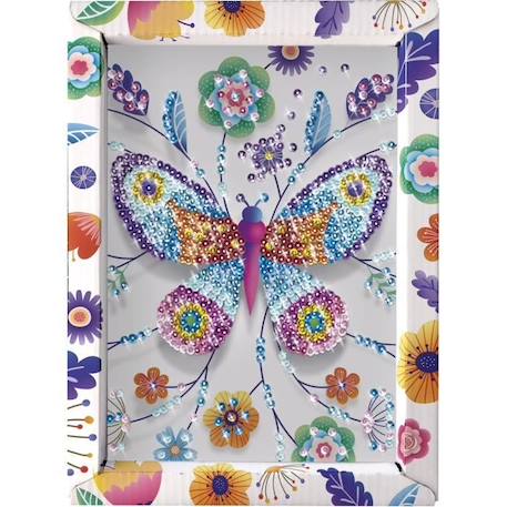 Loisir Créatif - Papillons - Illustration avec Sequins - Pour Enfant - Blanc BLANC 4 - vertbaudet enfant 