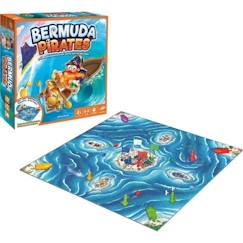 Jouet-Jeux de société-Bermuda Pirates - Asmodee - Jeu de société magnétique - Jeu d'action 2 à 4 personnes - 7 ans et plus