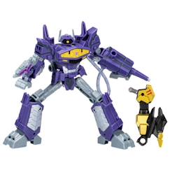 Jouet-Jeux d'imagination-Figurine Transformers EarthSpark Shockwave Deluxe 12,5 cm - HASBRO - Jouet robot pour enfants à partir de 6 ans