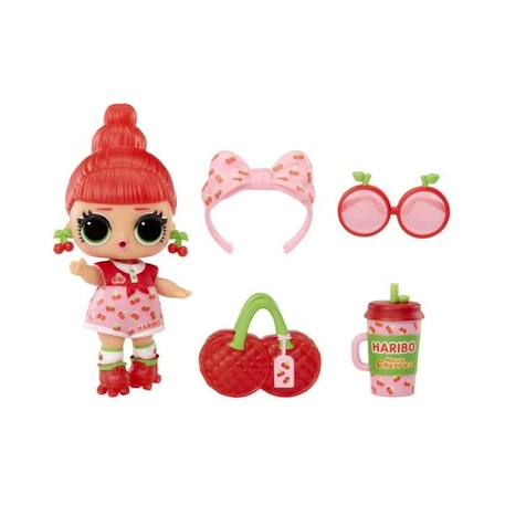 L.O.L. Surprise Loves Mini Sweets X Haribo PDQ - Poupée 7,5 cm + accessoires - Format distributeur de bonbon ROUGE 4 - vertbaudet enfant 