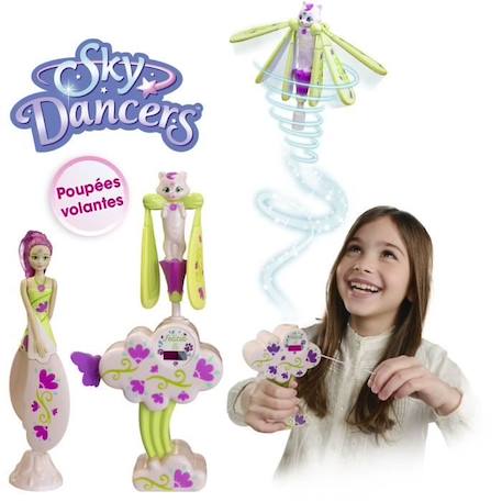 Félicia et son chat - SKY DANCERS - figurine ROSE 3 - vertbaudet enfant 