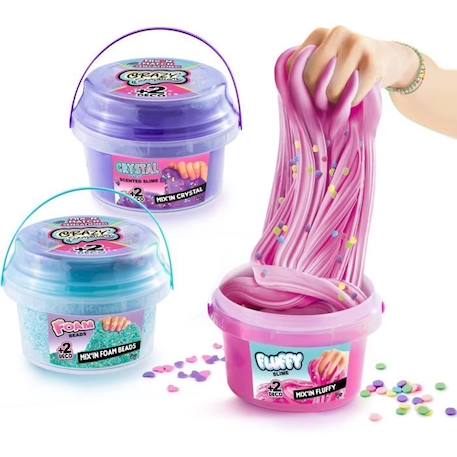 Baril Mix & Match Sensations - Canal Toys - CCC 003 - 3 textures de slime à collectionner BLANC 1 - vertbaudet enfant 