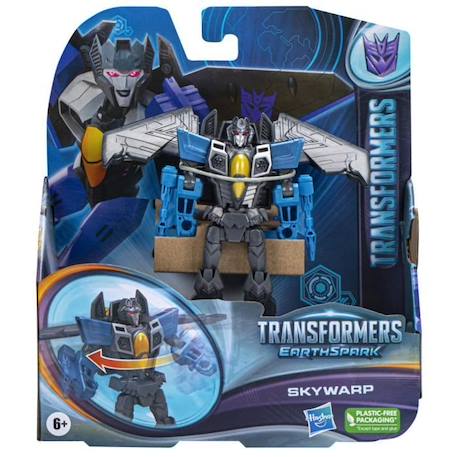 Figurine Transformers EarthSpark Skywarp classe Guerrier 12,5 cm pour enfants à partir de 6 ans NOIR 6 - vertbaudet enfant 