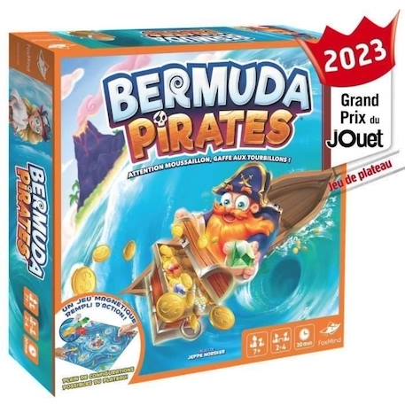 Bermuda Pirates - Asmodee - Jeu de société magnétique - Jeu d'action 2 à 4 personnes - 7 ans et plus BLEU 2 - vertbaudet enfant 