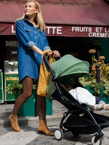 Robe grossesse en jean éco-responsable Eva ENVIE DE FRAISE bleu jean 1 - vertbaudet enfant 