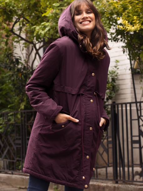 Manteau de grossesse et de portage Maxime ENVIE DE FRAISE aubergine 3 - vertbaudet enfant 