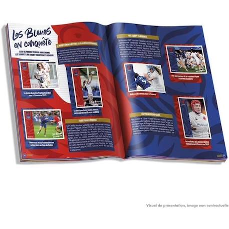 Coffret Collector Rugby Equipe de France-Rage de Vaincre 1 Album + 18 Pochettes + 3 Cartes Edition Limitée - PANINI BLANC 6 - vertbaudet enfant 