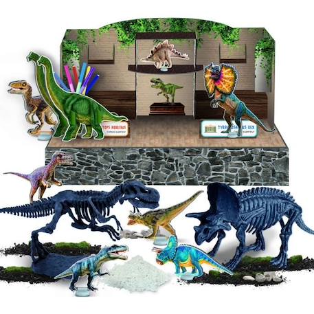Génius Science - jeu scientifique - la science de la paleonthologie - LISCIANI NOIR 2 - vertbaudet enfant 