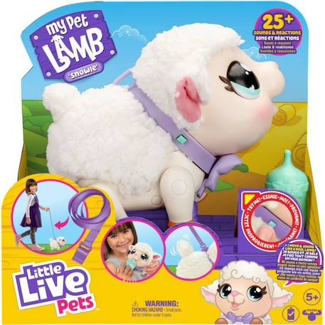 Peluche Mon Petit Mouton - Little Live Pets - Moose Toys BLANC 6 - vertbaudet enfant 