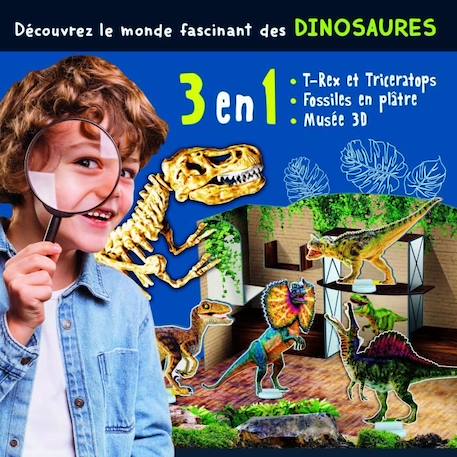 Génius Science - jeu scientifique - la science de la paleonthologie - LISCIANI NOIR 5 - vertbaudet enfant 