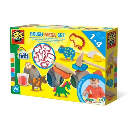 Jeu de pâte à modeler - My first - Méga kit avec outils - Jaune - Pour enfant de 12 mois à 4 ans JAUNE 2 - vertbaudet enfant 