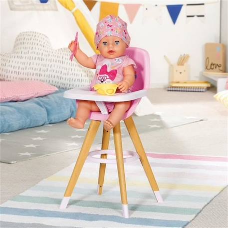 Chaise haute pour poupée BABY BORN - ZAPF CREATION - Modèle Highchair - Rose et marron ROSE 3 - vertbaudet enfant 