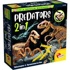 Génius Science - jeu scientifique - Predators 2 en 1 - à creuser et à construire - LISCIANI  - vertbaudet enfant
