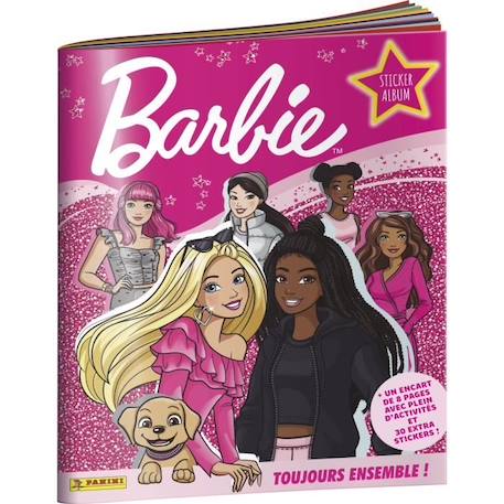 Album de stickers Barbie Toujours Ensemble ! - Panini - 176 stickers base, brillants et pailletés BLANC 1 - vertbaudet enfant 