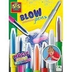 Jouet-Activités artistiques et musicales-Tableaux, dessin et peinture-Blow airbrush pens - Changement de couleur magique