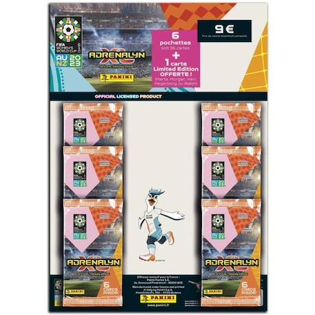 Pack 6 pochettes + 1 carte Coupe du monde de la FIFA 2023™ TCG ADRENALYN - PANINI BLANC 1 - vertbaudet enfant 