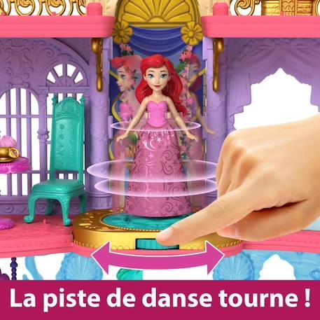 Disney Princesses - Coffret Le Château Deluxe de Ariel - Figurine - 3 ans et + - MATTEL - HLW95 - POUPEE MANNEQUIN DISNEY BLEU 4 - vertbaudet enfant 