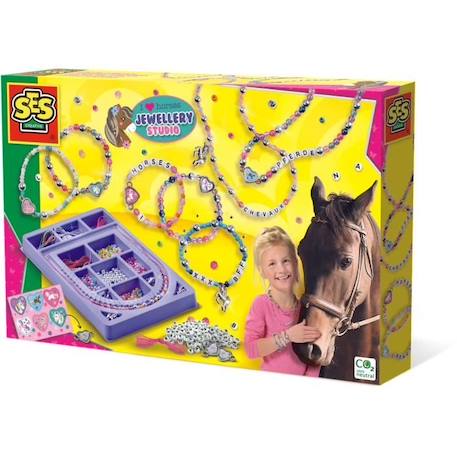 Bijou pour enfant - J’aime les chevaux - Studio de joaillerie - Jaune - Multicolore - À partir de 5 ans JAUNE 1 - vertbaudet enfant 