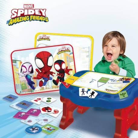 Bureau d'activités pour enfants - Spidey Super desk - Edu games - LISCIANI BLEU 2 - vertbaudet enfant 