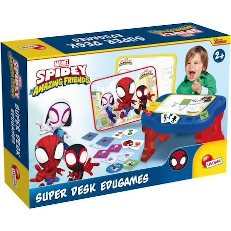 Bureau d'activités pour enfants - Spidey Super desk - Edu games - LISCIANI BLEU 1 - vertbaudet enfant 