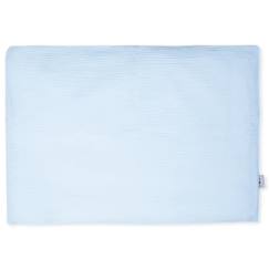 Linge de maison et décoration-Taie d'oreiller en gaze de coton, Jeanne Bleu 65 x 65