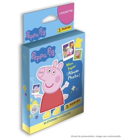 Blister 6 pochettes de stickers et cartes Peppa Pig - Panini BLANC 1 - vertbaudet enfant 