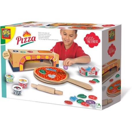 SES CREATIVE - Kit de jeu four à pizza ORANGE 1 - vertbaudet enfant 