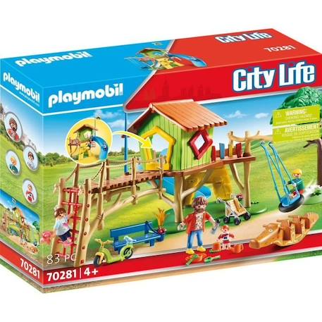 PLAYMOBIL - 70281 - Parc de jeux et enfants - City Life - Multicolore - Plastique MARRON 1 - vertbaudet enfant 