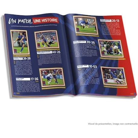 Coffret Collector Rugby Equipe de France-Rage de Vaincre 1 Album + 18 Pochettes + 3 Cartes Edition Limitée - PANINI BLANC 5 - vertbaudet enfant 