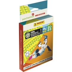 Jouet-Activités artistiques et musicales-Loisirs créatifs-Gommettes, collage et modelage-Boîte de 9 pochettes Coupe de monde féminine de la  FIFA 2023™ - PANINI